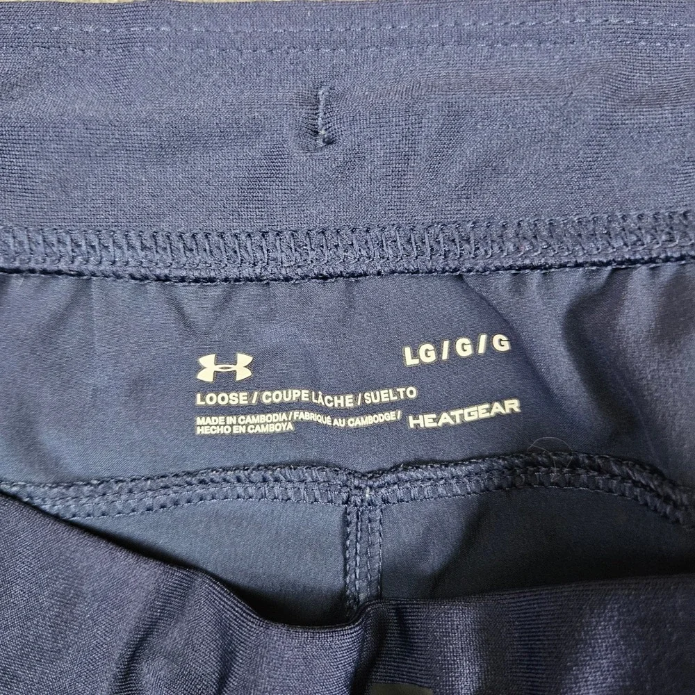 Under Armour Mens HeatGear Loose Fit Joggers Navy Blue‎ Style Size Large